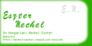 eszter mechel business card